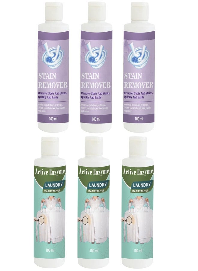 مجموعة مزيل البقع من توفوس، عبوة من 3 قطع باللون البنفسجي، وعبوة من 3 قطع باللون الفستقي | محلول تنظيف متعدد الأسطح للملابس والأقمشة والمفروشات (100 غرام لكل عبوة) - Image 1